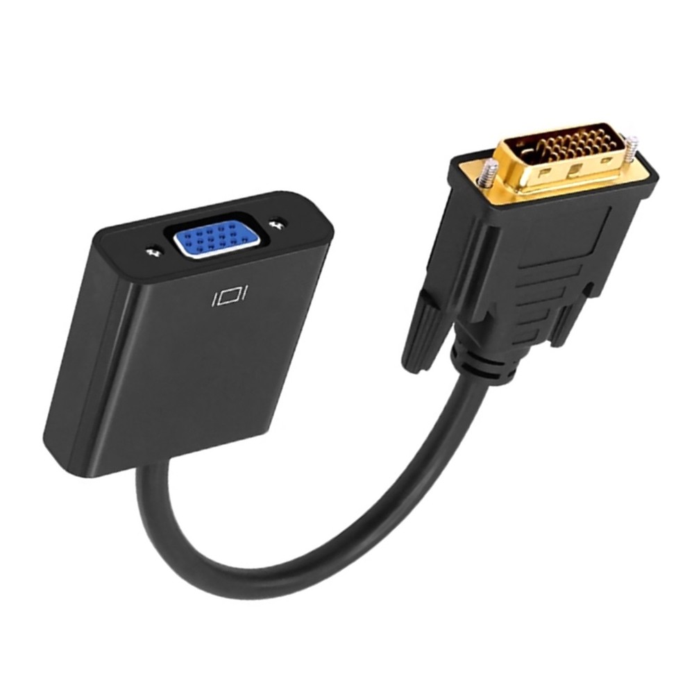 Universal DVI-D Male to VGA Female Adapter for 1080P HD Reliable Video Connection