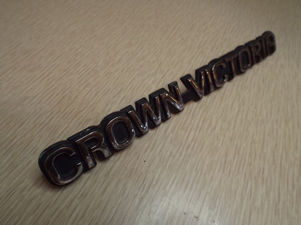 Emblem Crown Victoria Trunk Lid Deck 92 Ford Badge Ornament Trim 1992 LX Police