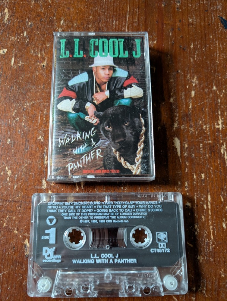 LL COOL J Walking with a Panther (1989, Cassette Tape) DEF JAM Rap Hip Hop
