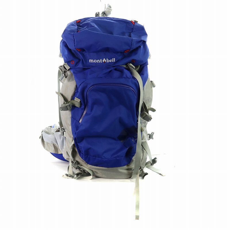 Used Montbell Trekking Pack 50 Nylon Backpack for Mountain Climbing