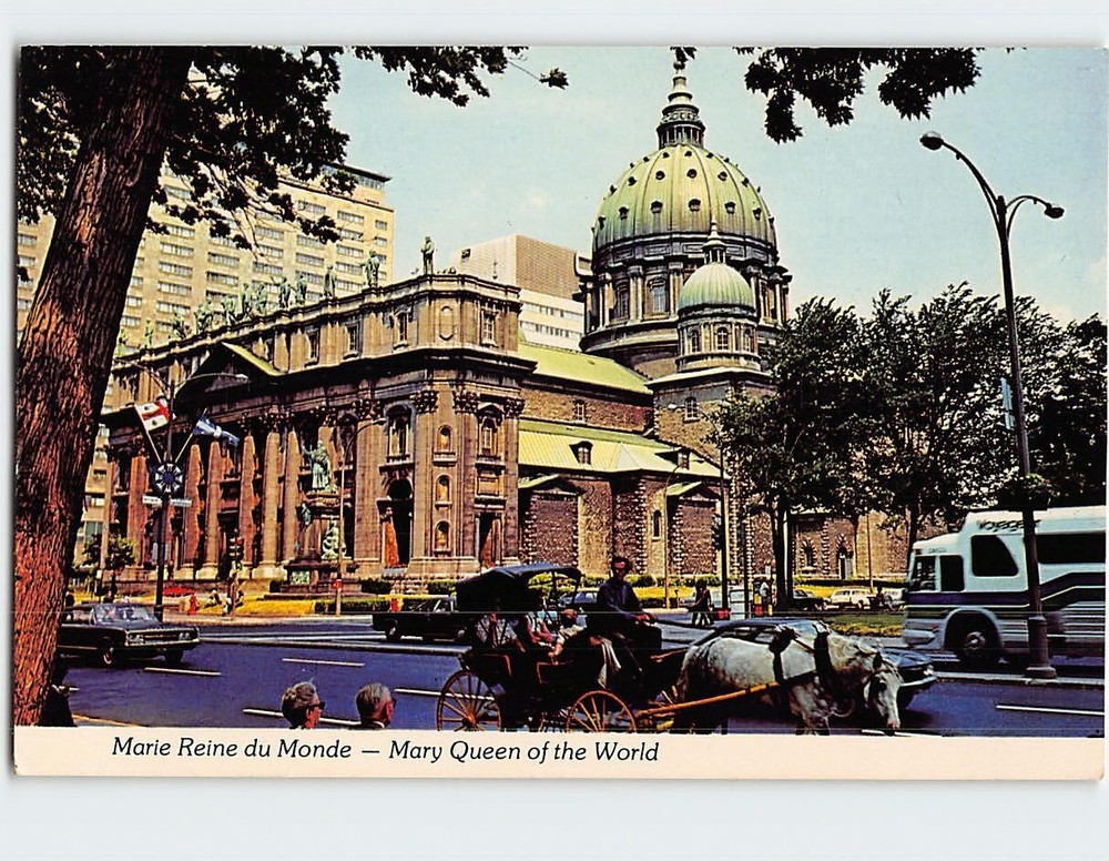 Postcard Mary Queen of the World St. James Cathedral Montreal Canada