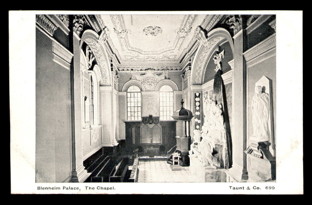 Blenheim Palace The Chapel England UK Taunt & Co Unp Postcard Divided