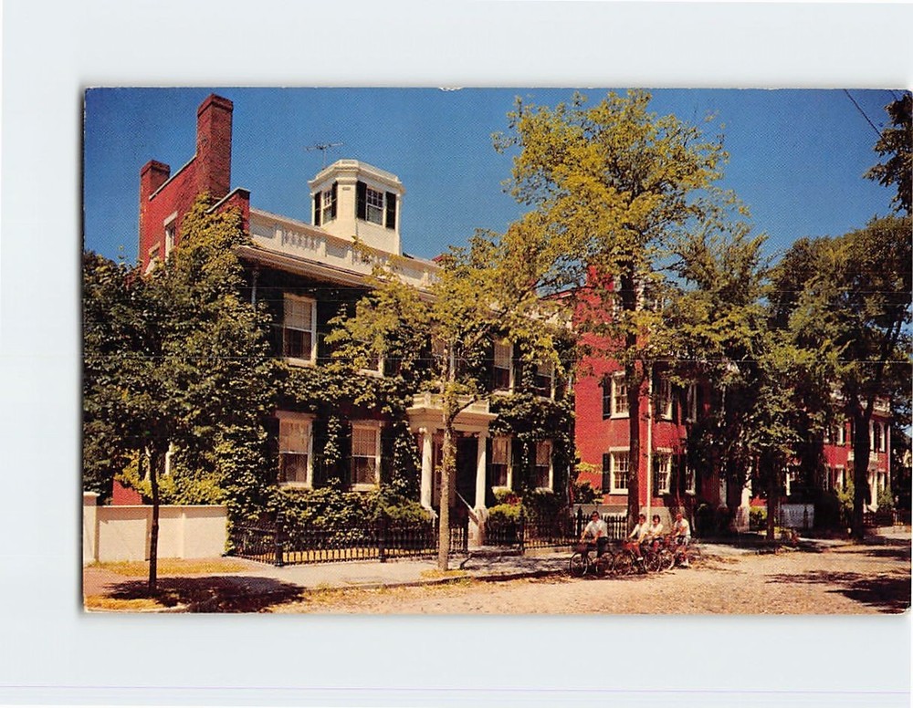 Postcard The Famous Three Bricks The Starbuck Houses Nantucket Massachusetts USA