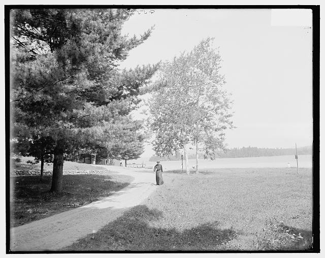 Road,casino,Antlers,resorts,Raquette Lake,Adirondack Mountains,New York,NY,1900