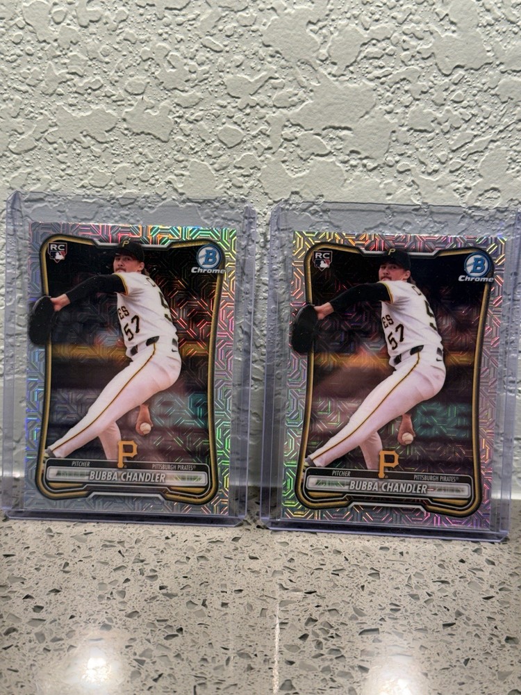 2026 Bowman Chrome Bubba Chandler Mega Box Mojo Refractor RC Lot (of 2)