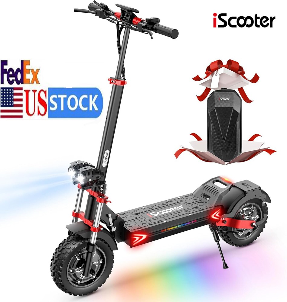 2400W Folding Electric Scooter with 38MPH Speed, 12'' Off-Road Tires, 8 Speed Modes