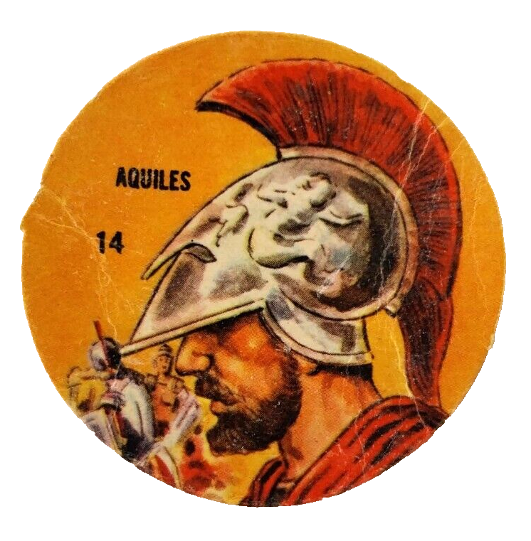 Achilles Trojan Warrior 1966 Crack Campeon Card Rare Argentina-image