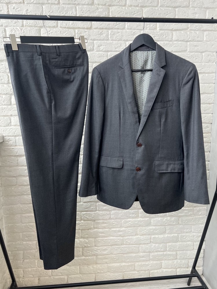 SuitSupply Gray Super 110's Wool Suit Men's Size XS