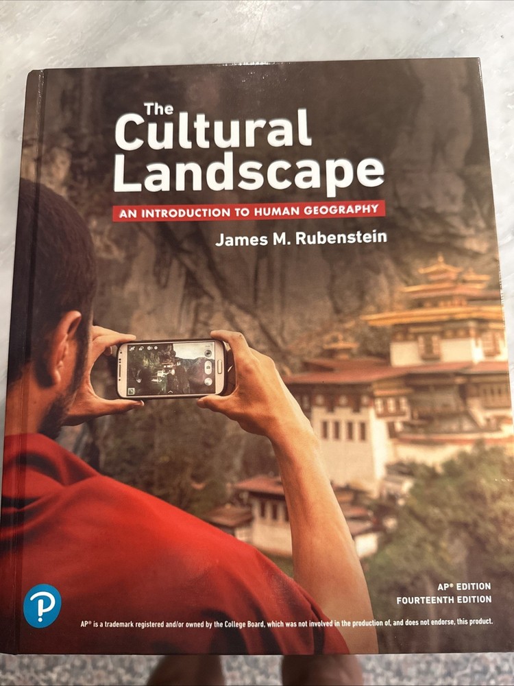 The Cultural Landscape by James M. Rubenstein 14 AP Edition 2024 Hardcover