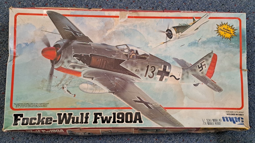 Vintage 1/24 MPC  Focke-Wulf FW-190A.  No Reserve !