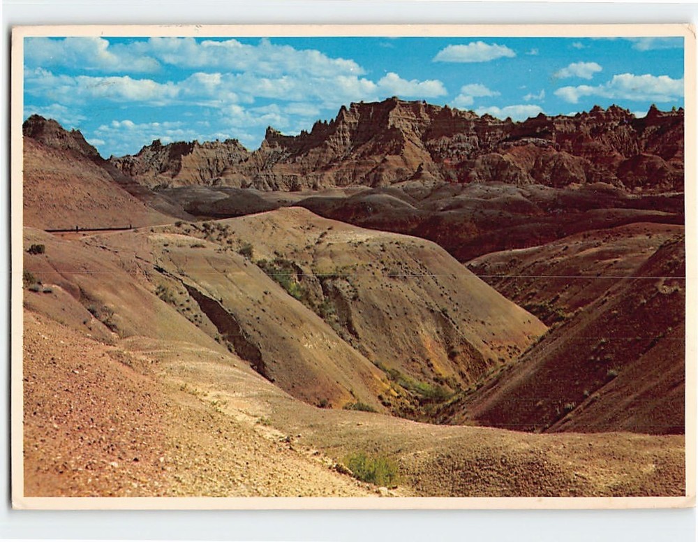 Postcard Badlands National Park South Dakota USA