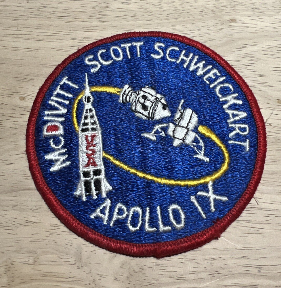 Apollo IX NASA McDivitt Scott Schweickart Space Mission Souvenir Large Patch
