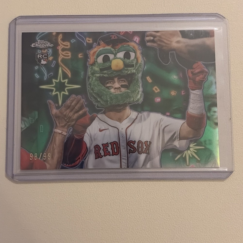 Marcelo Mayer Celebracion Rookie Card Green /99 Red Sox 2025 Update