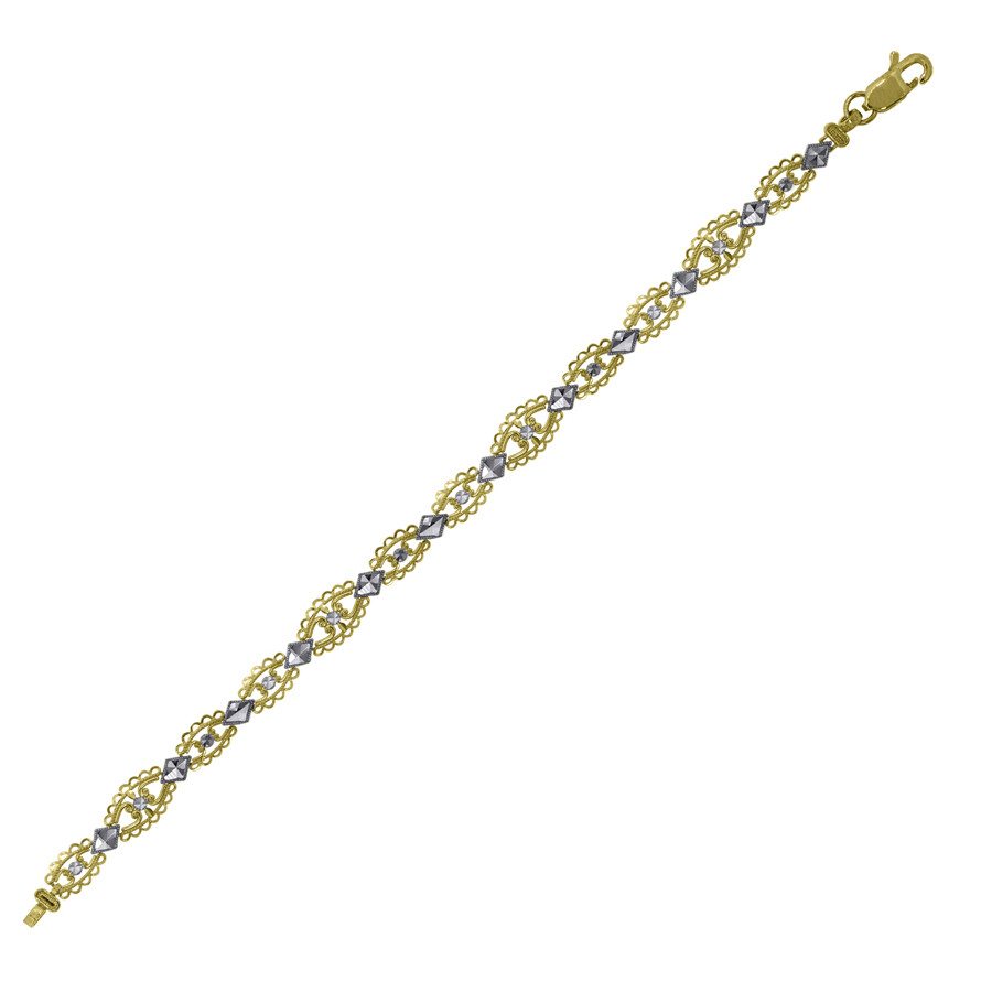 10k White and Yellow Gold 7