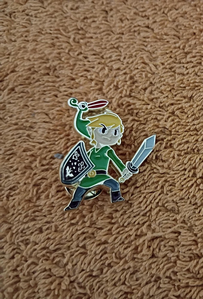 The Legend of Zelda LINK PIN metal enamel set lapel lot pins hylian shield sword