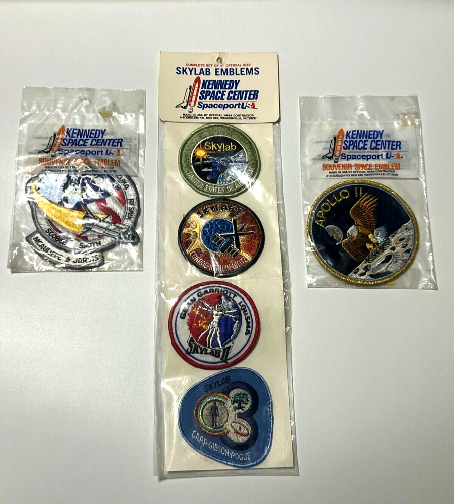 VINTAGE Kennedy Space Center SKYLAB Mission Patches Full set of 6 NEW IN PACKAGE