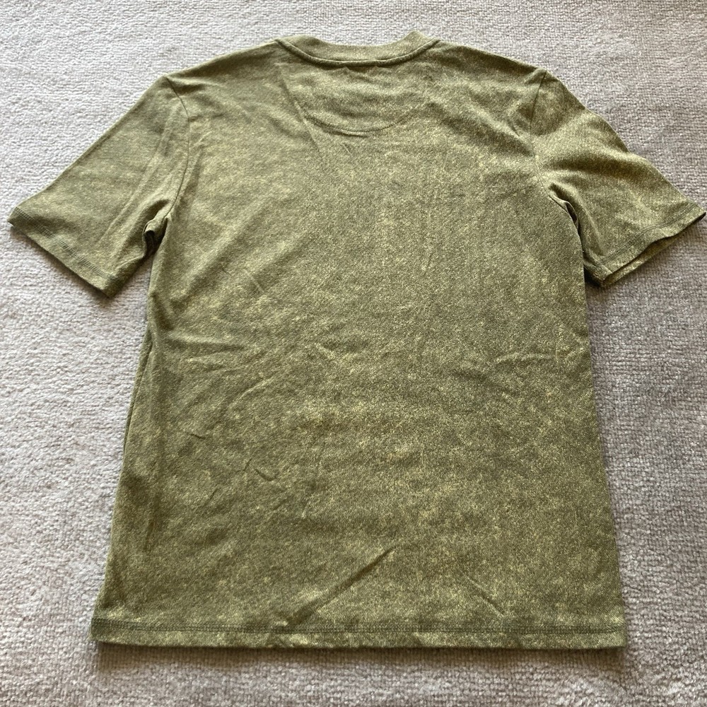 Mens Cross Eyed Moose Gym Training T Shirt Green Size XS Soft