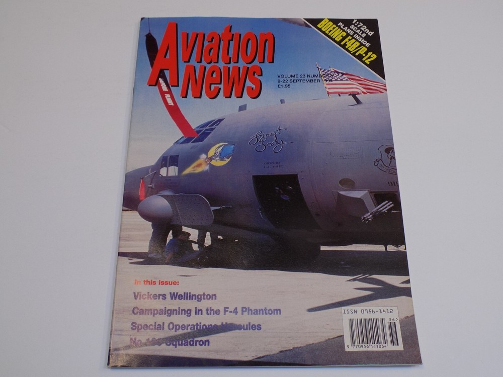 Aviation News Magazine Boeing F4B/P-12 Planes Vickers Wellington F-4 Phantom RAF