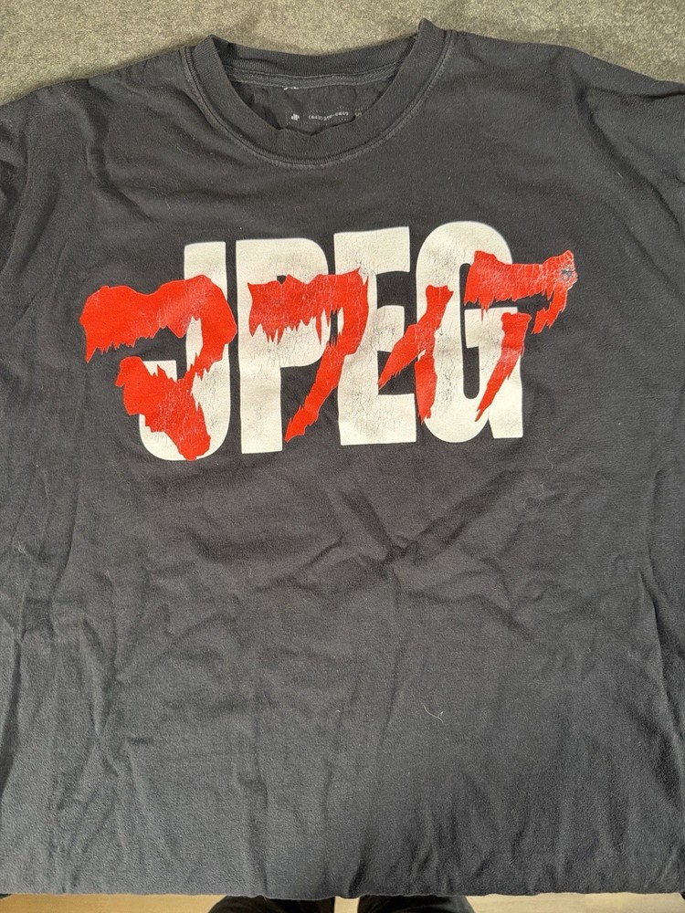 JPEGMAFIA 3PEG Graphic T-Shirt XL Black Rap Hip Hop Experimental Tour Merch