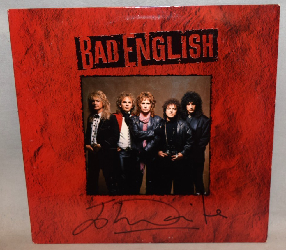 1989 -BAD ENGLISH- Signed/Autograph/Auto Vinyl LP Record Album - John Waite