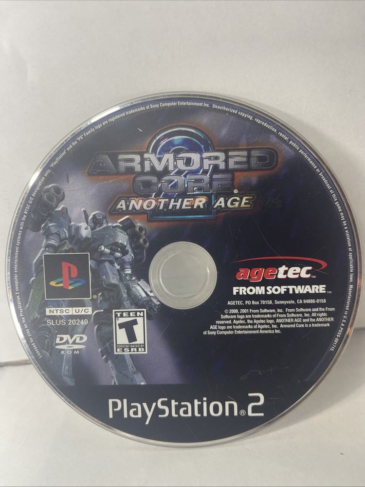 Armored Core 2: Another Age PS2 (Sony PlayStation 2, 2001) Disc Only / Tested