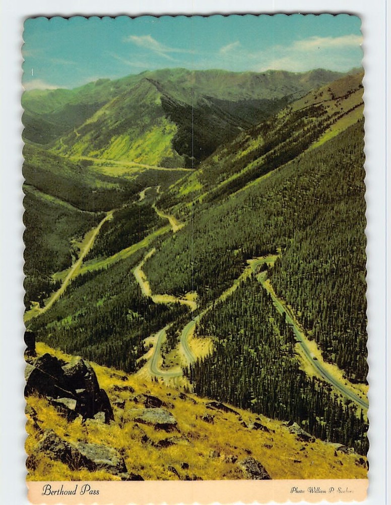 Postcard Switchbacks on Berthoud Pass Colorado USA