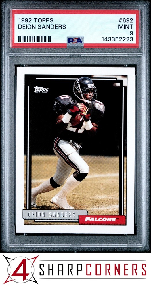 1992 Topps #692 Deion Sanders Falcons Hof Psa 9New cards listed daily! Check back often!