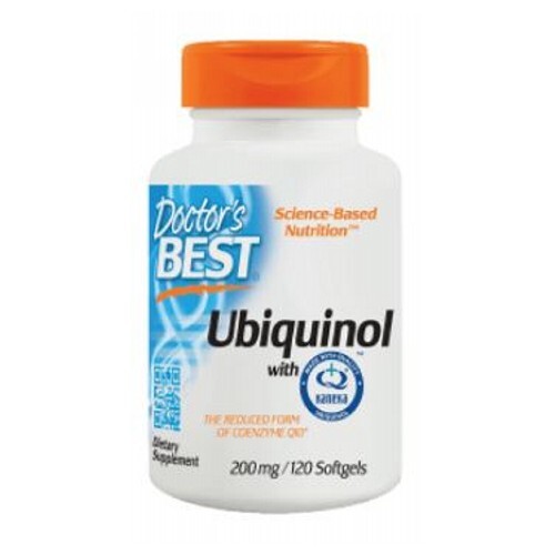 Doctors Best Ubiquinol Kaneka QH 200mg 120 Softgels for Heart Health