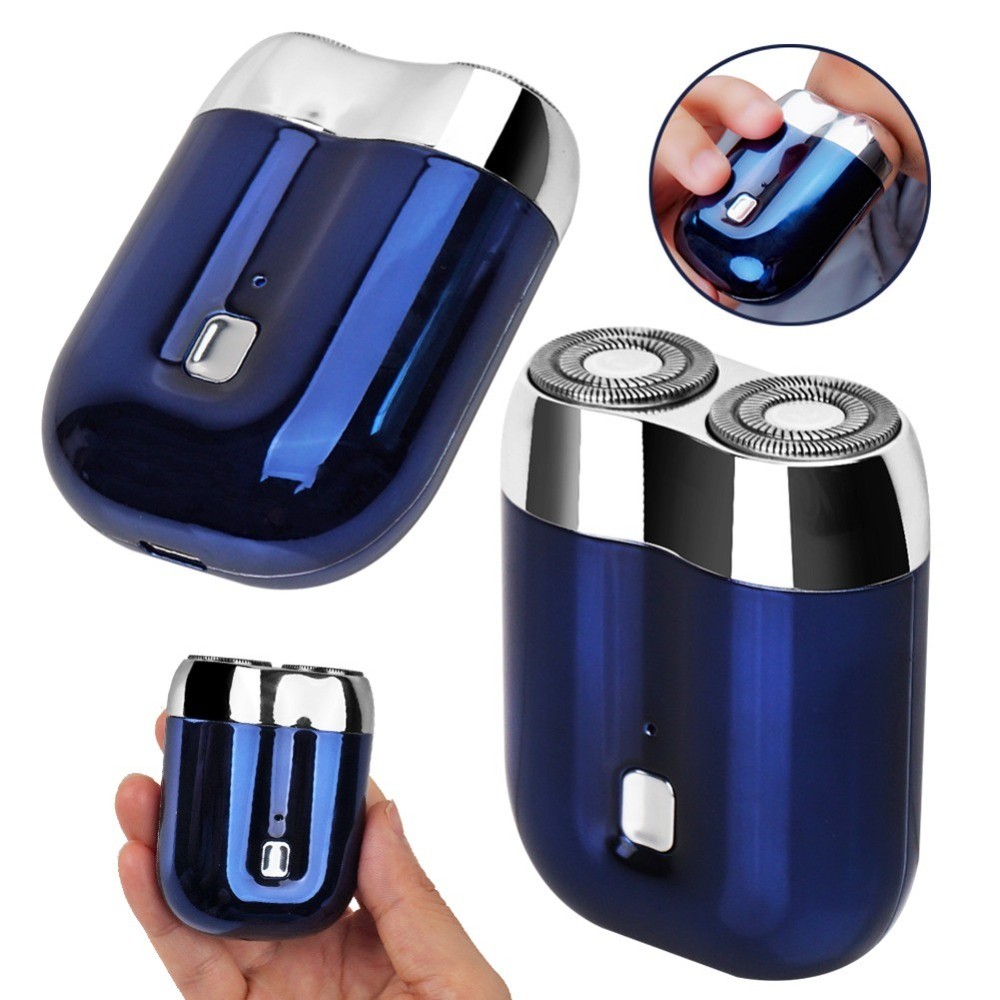New Model Upgrade Electric Shaver, Mini Dual-Head Waterproof USB Razor for Men