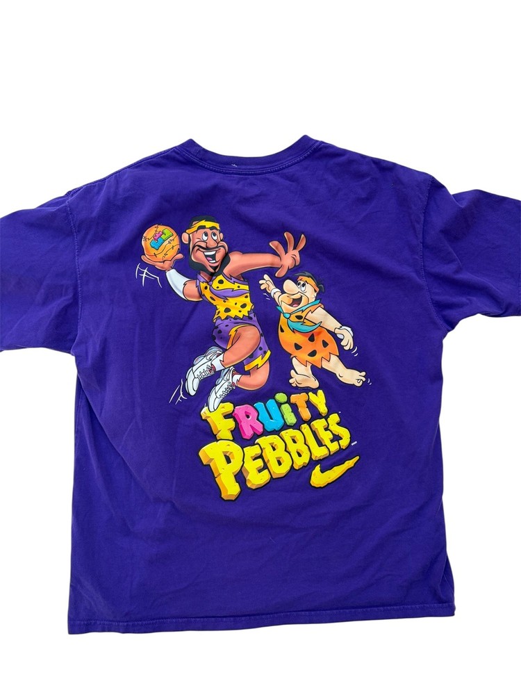 Nike Fruity Pebbles Flintstones x  Lebron James Purple Men's T-Shirt Size M