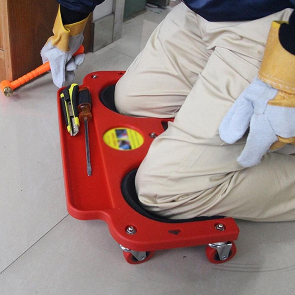 Durable Rolling Knee Pads with Wheels for Mechanics and Carpenters