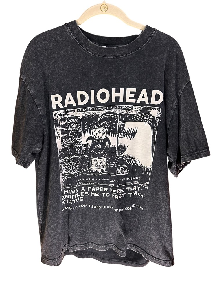 Radiohead Graphic Tee Shirt Unbranded Size Medium Preowned