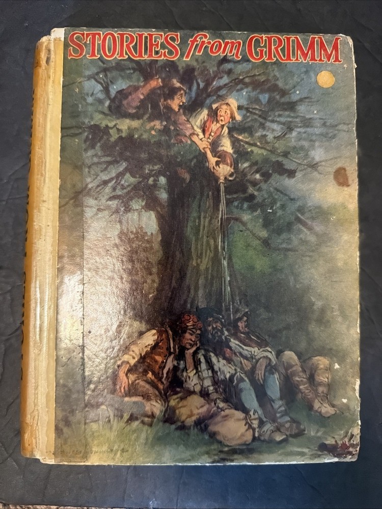 Vintage 1924Stories from Grimm Saalfield Publishing Co Illustrated Hardcover #V3