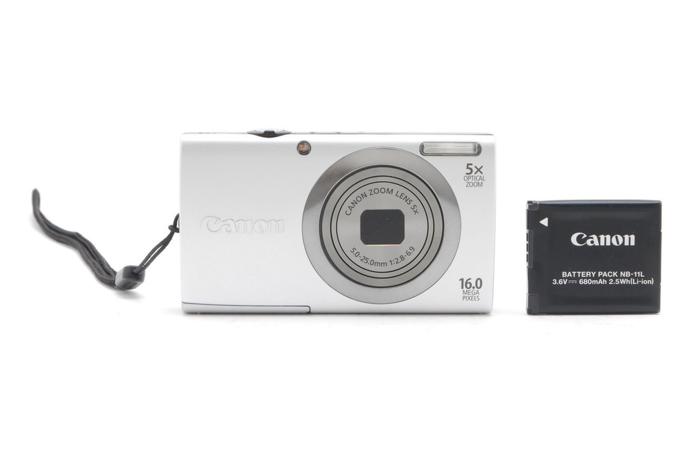 Good!![MINT] Canon PowerShot A2300 16.0MP Digital Camera Silver From JAPAN