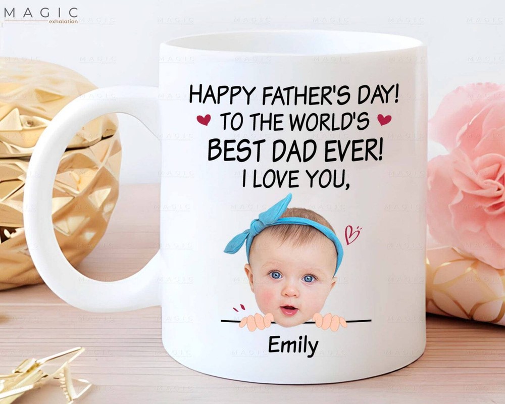 1st Fathers Day Mug Gift for New Dad 2023 Coffee Cup Present