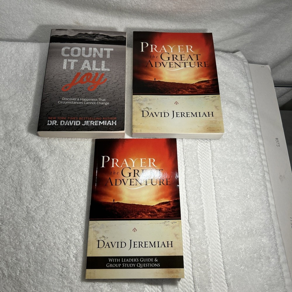 David Jeremiah Books Set Of 3 Preowned Very Good Condition 2 Books-1 Study Guide