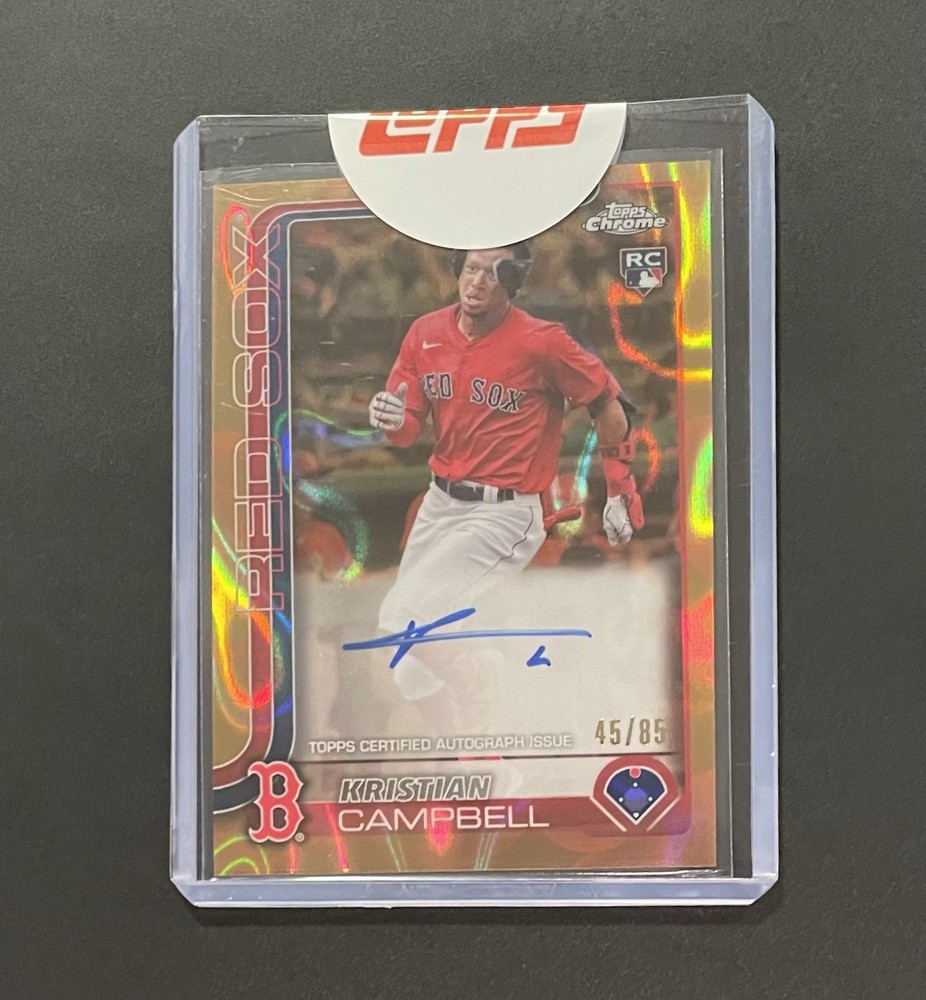 2025 Topps Chrome Update Kristian Campbell /85 Rookie Auto Boston Red Sox