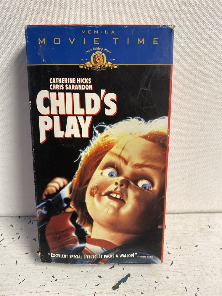 Childs Play Vintage VHS Horror Movie Chucky 1975 Release Movie Time As Is