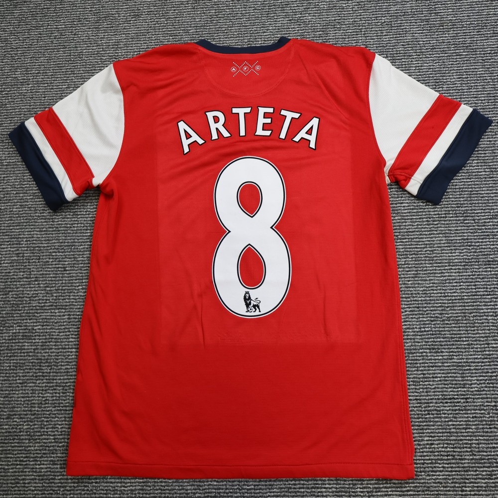 Arsenal Shirt Medium Red Home Kit 2012 2014 Nike Football Jersey Mikel Arteta