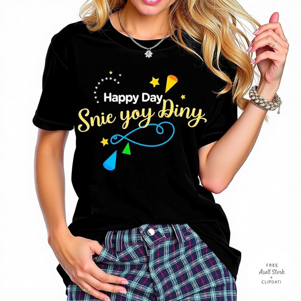 Stylish Black Graphic T-Shirt with 