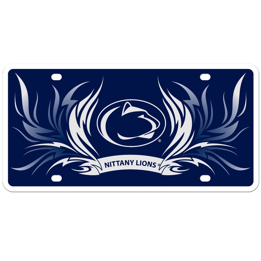 penn state nittany lions college football ncaa styrene car tag license plate