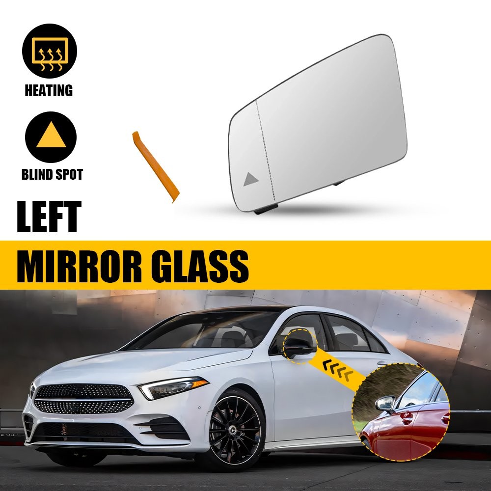 Driver Side Heated Blind Spot Mirror Glass For Mercedes A-Class W176 2012-2017
