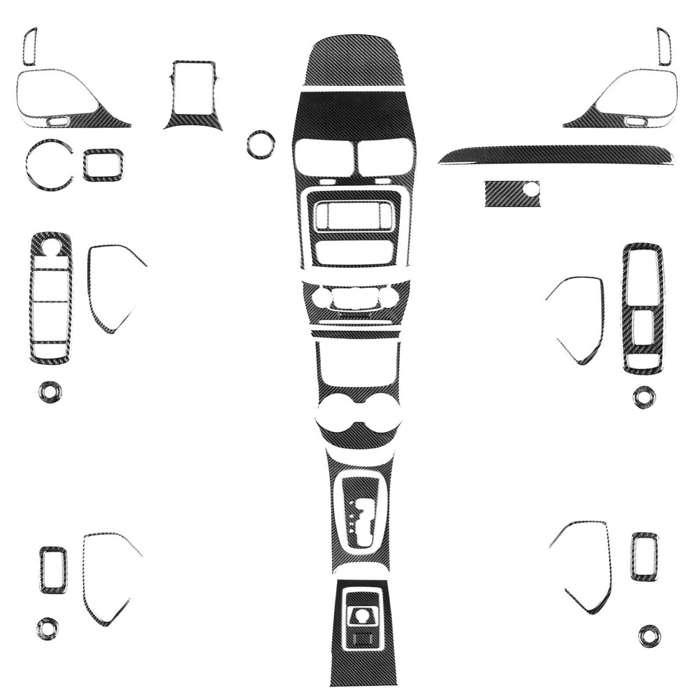 40Pcs Real Carbon Fiber Kits Full Interior Trim Cover For Dodge Journey 2011-20