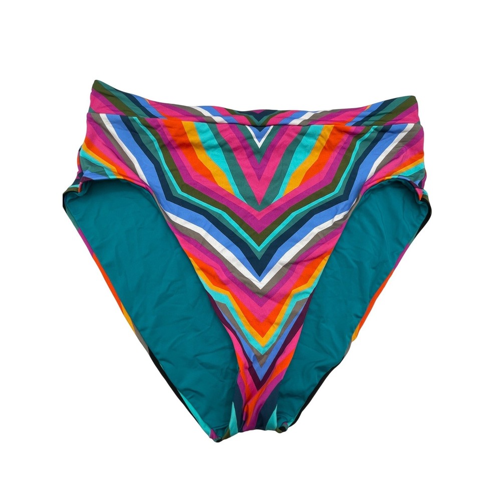 Trina Turke Louvre High Waisted Swim Bottoms Women's Size 12