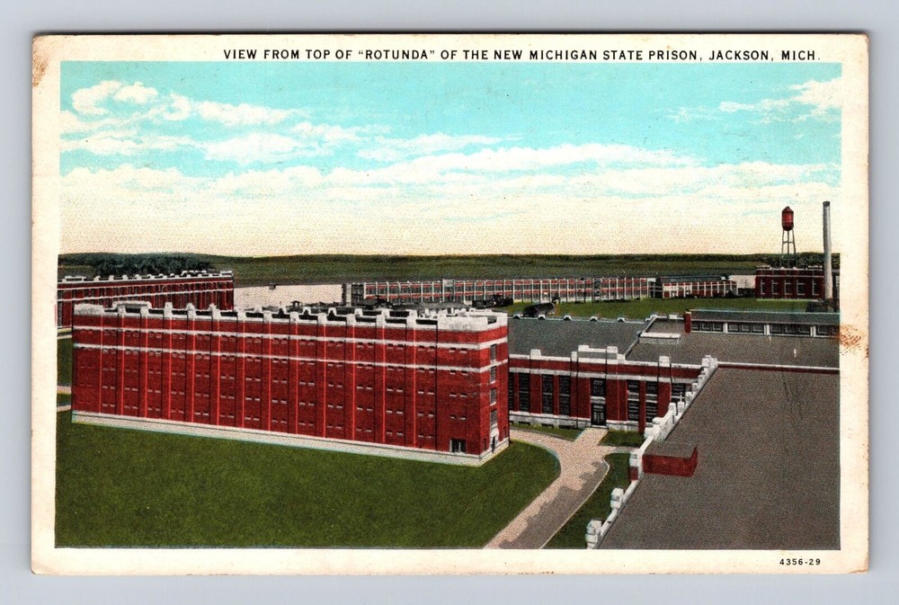 Jackson MI-Michigan, Rotunda New Michigan State Prison, Vintage c1931 Postcard