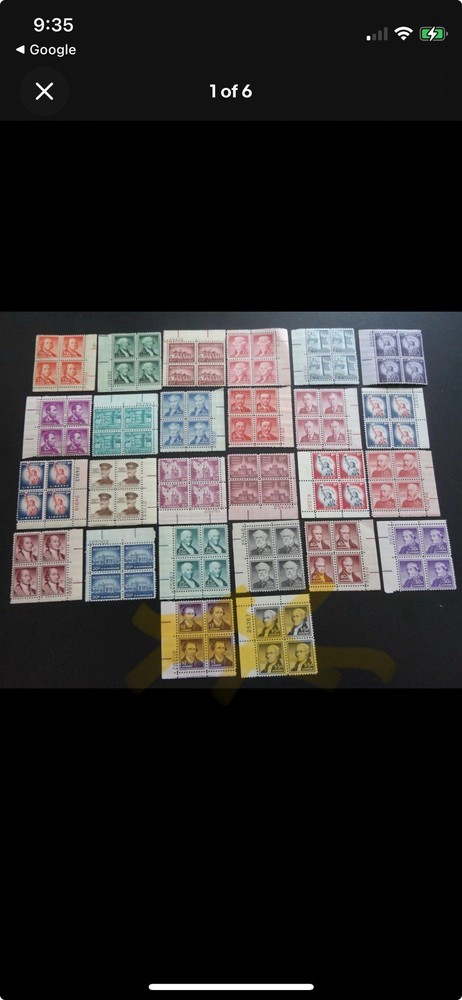 1954-1968 SCOTT #1030-1053 MINT NH Liberty Issue Plate Blocks Complete Set #JE7  