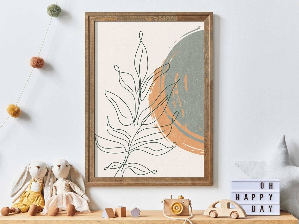 Botanical Wall Art Minimalist Boho Decor One Line Wall Decor Plants Wall Decor