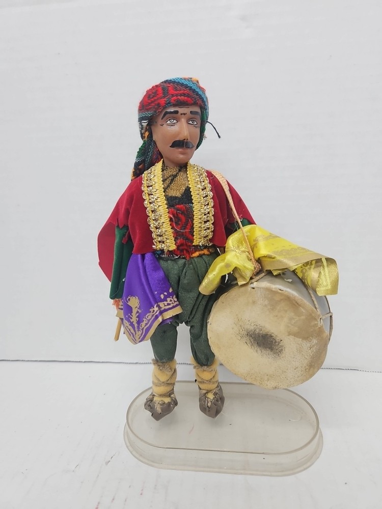 Vintage Turkish Doll With Drum