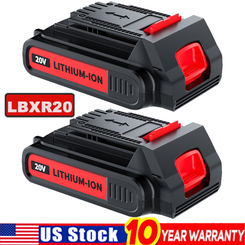 2-Pack Black & Decker 20V MAX Lithium 3.5Ah LBXR20 LBXR2020 Battery