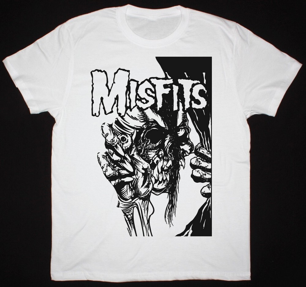 MISFITS PUSHEAD White Full Size T-Shirt Perfect Gift Present